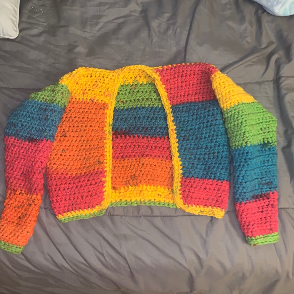 Custom crochet bolero